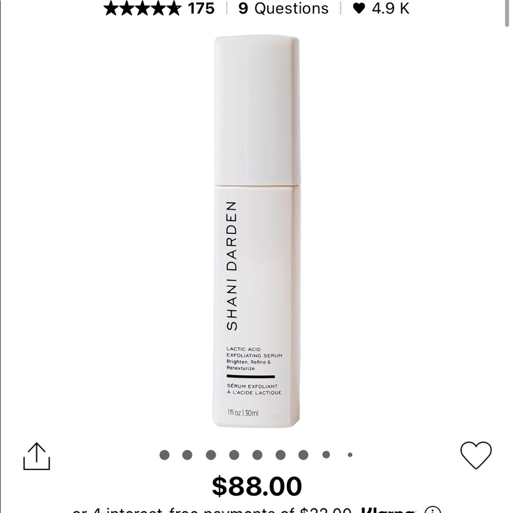 Shani Darden Lactic Acid Exfoliating Serum (only used twice)